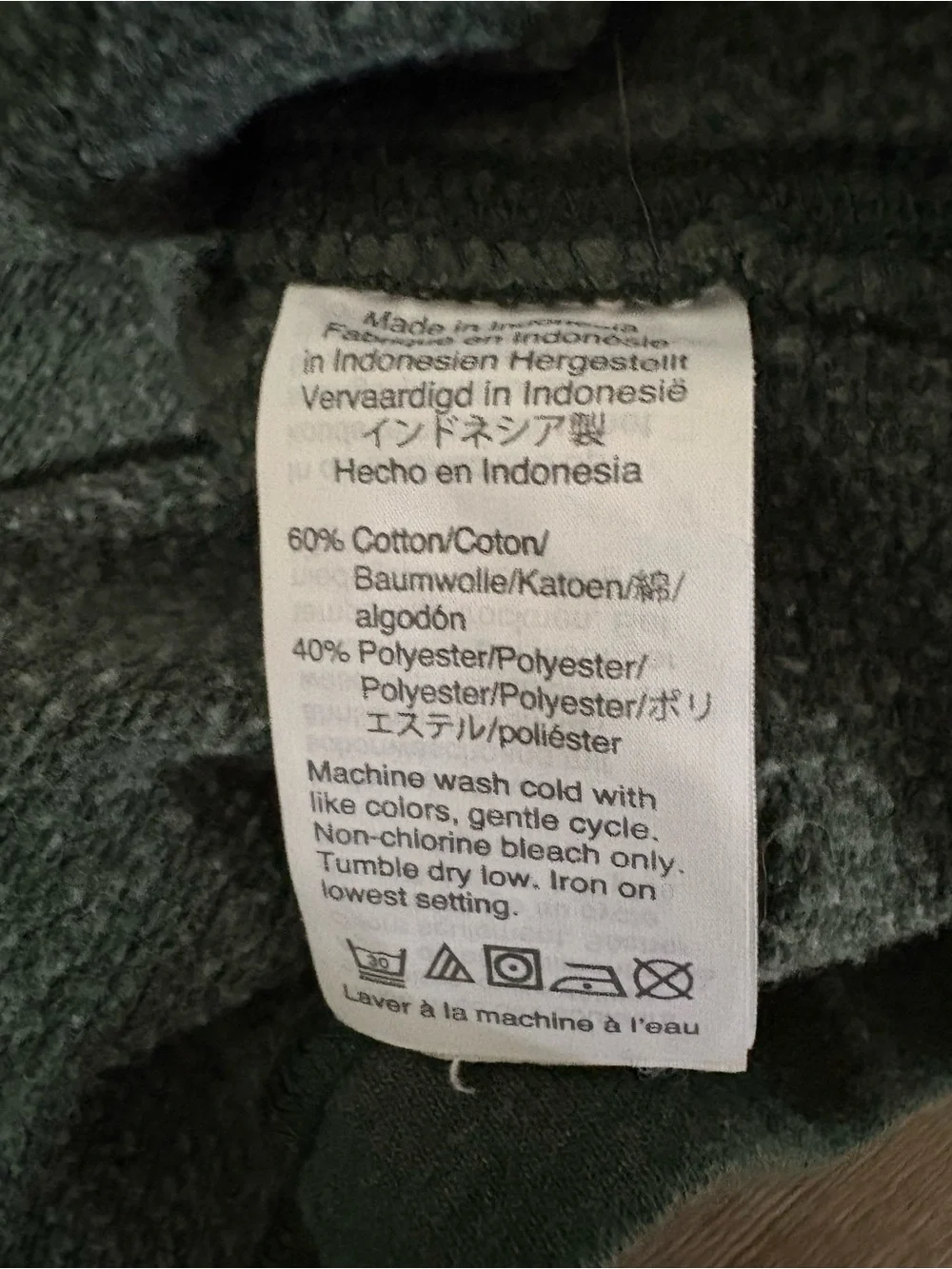 J. Crew Men’s Dark Green Button-Trim Pullover